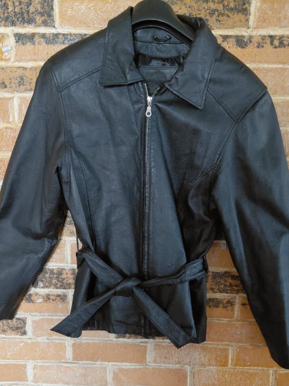 Lee World Black Leather Jacket